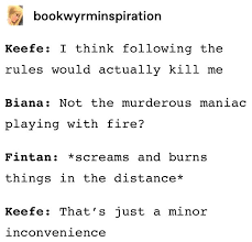 We did not find results for: Not The Murderous Maniac Playing With Fire Nope Just A Typical Tuesday Lost City Kotlc Memes Book Memes