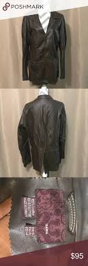 Xl Zara Men S Leather Jacket In Chocolate Brown This Xl Zara Men S Leather Jacket Is In Excellent Preowned Conditio Zara Man Leather Jacket Leather Jacket Zara