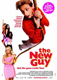 The New Guy Starring Dj Qualls Lyle Lovett Eliza Dushku Zooey Deschanel A High School Senior Branded Uncool The New Guy Movie Movie Posters Comedy Movies