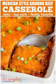 Keto Ground Beef Casserole A Low Carb Dinner Recipe For The Family Recipe Ground Beef Casserole Low Carb Dinner Recipes Beef Casserole