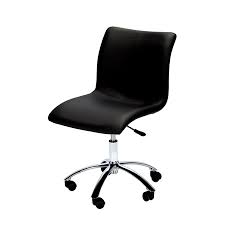 The padded arms are set at a fixed height and the chair utilizes a spring tilt mechanism. Allure Office Chair No Arms Camden Tradeshow Event Furnishings