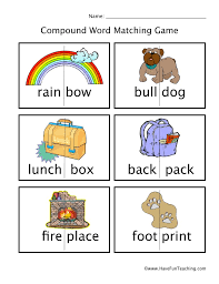 Compound Words Matching Worksheet Compound Words Worksheets Compound Words Have Fun Teaching