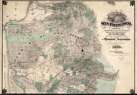 San Francisco 1869 Goddard Old Map Reprint California Cities California City Map Old Map California City
