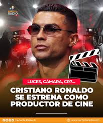 🔸¡𝗖𝗥𝗜𝗦𝗧𝗜𝗔𝗡𝗢 𝗥𝗢𝗡𝗔𝗟𝗗𝗢 𝗦𝗘 𝗘𝗦𝗧𝗥𝗘𝗡𝗔 𝗖𝗢𝗠𝗢  𝗣𝗥𝗢𝗗𝗨𝗖𝗧𝗢𝗥 𝗗𝗘 𝗖𝗜𝗡𝗘! 😎 🎬 La estrella del futbol se asocia  con el director de cine Matthew Vaughn para fundar un estudio  cinematográfico independiente: UR-MARV. Ya filmaron