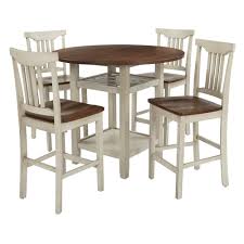 Shop dining room chairs and other antique and modern chairs and seating from the world's best furniture dealers. Osp Home Furnishings Berkley 5 Piece Set Table Chairs In Antique White With Wood Stain Bekct Aw The Home Depot