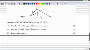 2 gcse additional mathematics in northern ireland. Additional Maths Igcse Vectors Basics Youtube