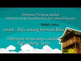 Cara yang dapat dilakukan untuk dapat memaknai isi tersurat. Informasi Tersurat Informasi Tersirat Sd 6 Youtube