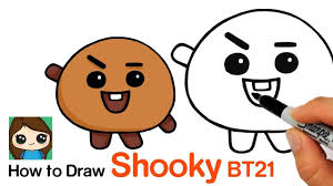 Pin oleh army bts di bt21 | seni buku, kartu lucu. How To Draw Bt21 Shooky Bts Suga Persona Myhobbyclass Com