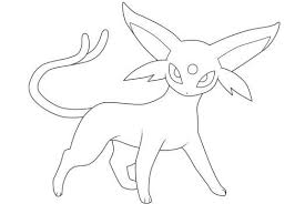 Espeon Lineart By Moxie2d Pokemon Eevee Pokemon Eevee Evolutions Pokemon Coloring