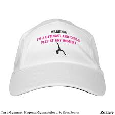 I M A Gymnast Magenta Gymnastics Fun Quote Flip Gymnastics Gymnastics Party Supplies Hats