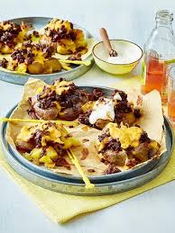 Bratkartoffeln Vom Blech Mit Bbq Hack Rezept Lecker Rezept Lebensmittel Essen Lecker Rezepte