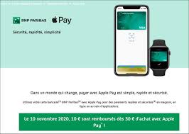 Passer aux principaux résultats de recherche. Bnp Paribas 10 Rembourses Des 30 D Achat Avec Apple Pay Le 10 Novembre Igeneration