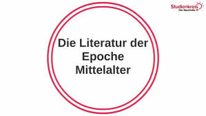 Zweitens, wann beginnt und wann endet das mittelalter? Die Literatur Der Epoche Mittelalter Studienkreis De