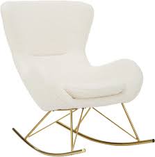Toda la colección de maisons du monde. Fauteuil A Bascule Peluche Blanc Creme Wing Westwingnow