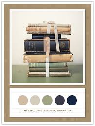 Color Card 099 Tan Sand Olive Leaf Dusk Midnight Sky The Inspired Bride Color Palette Color Schemes Room Colors