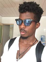 Two Strand Twist Out On 4c Male Hair Natural Hair Tinted Glasses Black Hair Inspiration Natural Hair Men Afro Hairstyles