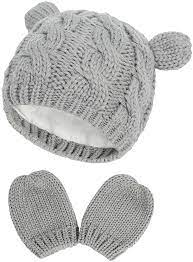 Amazon Com Fynnsure Baby Hat Glove Set Soft Newborn Mittens Baby Girl Boys Knitted Toddler Cap Infant Winter Baby Winter Hats Newborn Mittens Baby Boy Beanie