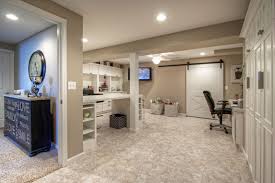 A comfortable chair is necessary, given the number of hours serious craft enthusiasts spend seated. At The End Of The Hall Is The Craft Room And Home Office In A Wentzville Mo Finished Basement Finishing Basement Basement Remodeling Craft Room