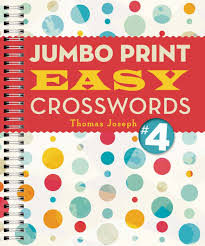 A nice and easy to make decorative lightbulb or lamp. Jumbo Print Easy Crosswords 4 Large Print Crosswords Joseph Thomas 9781454917946 Amazon Com Books