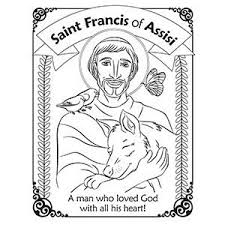 Herald Store Free St Francis Of Assisi Coloring Pages Francis Of Assisi Saint Coloring St Francis