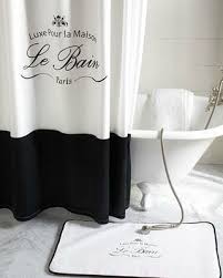 Magasinage Paris Shower Curtain White Shower Curtain Traditional Shower Curtains Vintage Shower Curtains