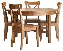 Spend this time at home to refresh your home decor style! Leksvik Ingolf Table By Ikea Discontinued Keukenstoelen Ovalen Tafel Tafel Opknappen