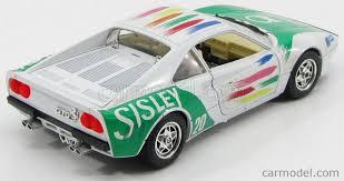 We put phil hill in it. Burago 0192 Scale 1 24 Ferrari Gto 1984 Grand Prix Benetton 1984 White Green