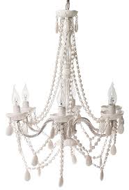 Gypsy Leitmotiv Six Large Chandelier Weiß Arms