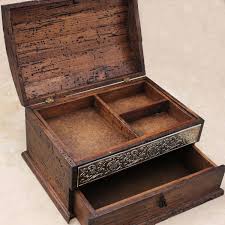 Personalized Rustic Jewelry Box Unique Details And Drawer 135 00 Via Etsy Jewelry Boxes With Hi Rustic Jewelry Box Jewelry Box Plans Jewelry Box Design