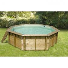 Piscine hors sol aspect bois. Piscine En Bois Octogonale Ubbink Ocea 510