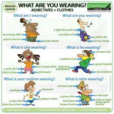 After the spell, you need to keep your thoughts positive. What Are You Wearing Adjectives Clothes Woodward English