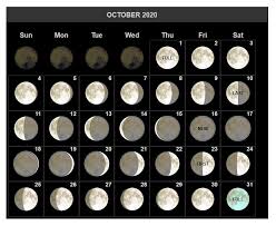 October 2020 Full Moon New Moon Phase Calendar Download In 2020 Moon Calendar Moon Phase Calendar Lunar Calendar