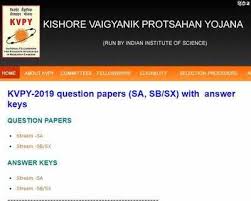 It offers kishore vaigyanik protsahan yojana (kvpy) fellowship to the students of class 11th / 12th and first year of undergraduate courses in basic sciences. Iisc Kvpy 2019 Question Papers And Answer Keys Released Download Here Times Of India