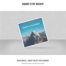 Download Free Psd Square Flyer Greeting Card Invitation Mockup