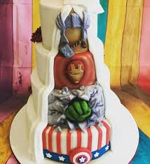 Hidden Marvel Wedding Cake Superhero Wedding Cake Marvel Wedding Groom Wedding Cakes