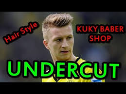 Marco reus's haircut consist primarily of an undercut and fade with the comb over, although the famous football player has style a texture slick back or faux hawk in the past. Hairstyle Undercut Marco Reus 2015 Corte Marco Reus 2015 Youtube