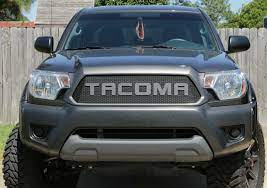 So much cleaner look than the stock grill! 2012 15 Toyota Tacoma Mesh Grill Insert By Customcargrills