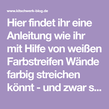 Diy Wande Farbig Streichen Der Trick Kitschwerk Blog De Farbstreifen Wand Streichen Streifen Farbig