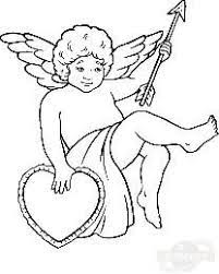 coloriage cupidon ange coeur fleche mandala a colorier art de capteur reve anime guerrier fille