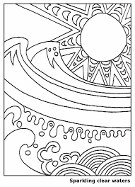 Color in the pictures of caterina enjoying the sand and sea, then connect the dots for a fun surprise! Waves In The Sun Coloring Page For Kids Free Printable Picture