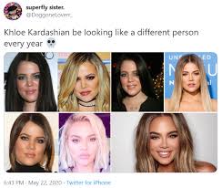 Khloe kardashian puts her curves and toned abs on display while showing off her new swimwear for good american on tuesday, may 18, 2021. Khloe Kardashian S New Face Know Your Meme