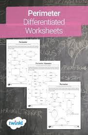 perimeter differentiated worksheets math resources perimeter teaching homeschool