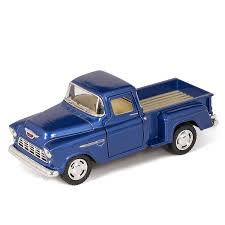 Coloring pictures of usa 4x4, rims, wheels, truck accessories. 5 Kinsmart 1955 Chevy Stepside 3100 Pick Up Truck 1 32 Diecast Model Toy Little Blue Truck Walmart Com Walmart Com