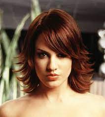 Love This Color Shoulder Length Layered Flipped Hair Medium Length Hair Styles Medium Hair Styles Medium Length Hair With Layers