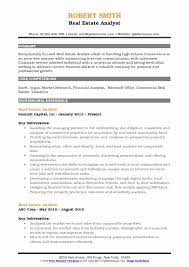 Build, maintain and monitor financial models in excel utilizing property financial. Real Estate Analyst Resume Samples Qwikresume