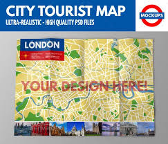 City Tourist Map Mockup Tourist Map Map Tourist