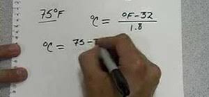 The final formula to convert 73 celsius to fahrenheit is: How To Convert Fahrenheit To Celsius For Chemistry Math Wonderhowto