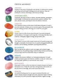 Different Crystals And Their Properties Crystal Healing Stones Crystal Meanings Crystals