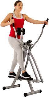 Sunny Health Fitness Sf-e902 Air Walk Trainer Elliptical Machine Glider Wlcd Monitor 220 Lb Max Weight And 30 Inch Stride In 2021 Workout Machines Elliptical Machine No Equipment Workout