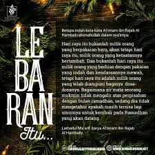 Lebaran Hidup Idul Fitri Kutipan Agama